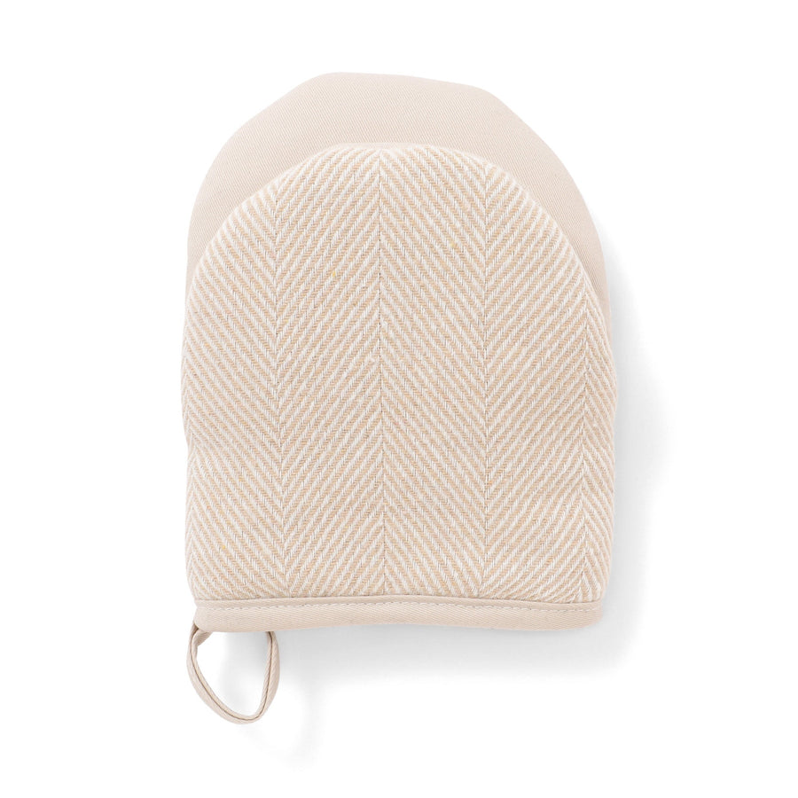 ヘリンボーン ミトン ベージュ