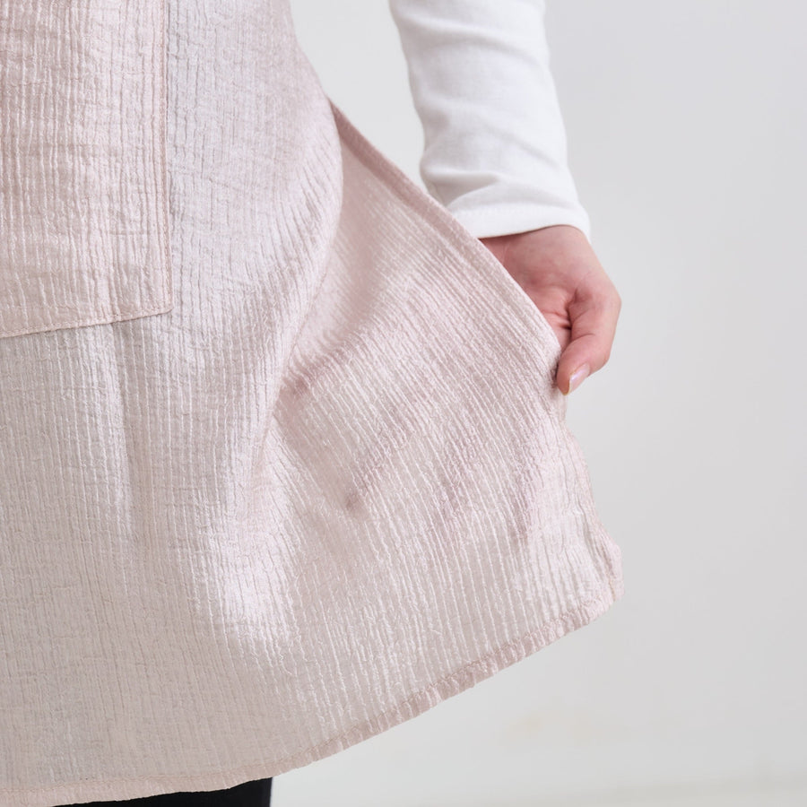 持ち運び フルエプロン ピンク