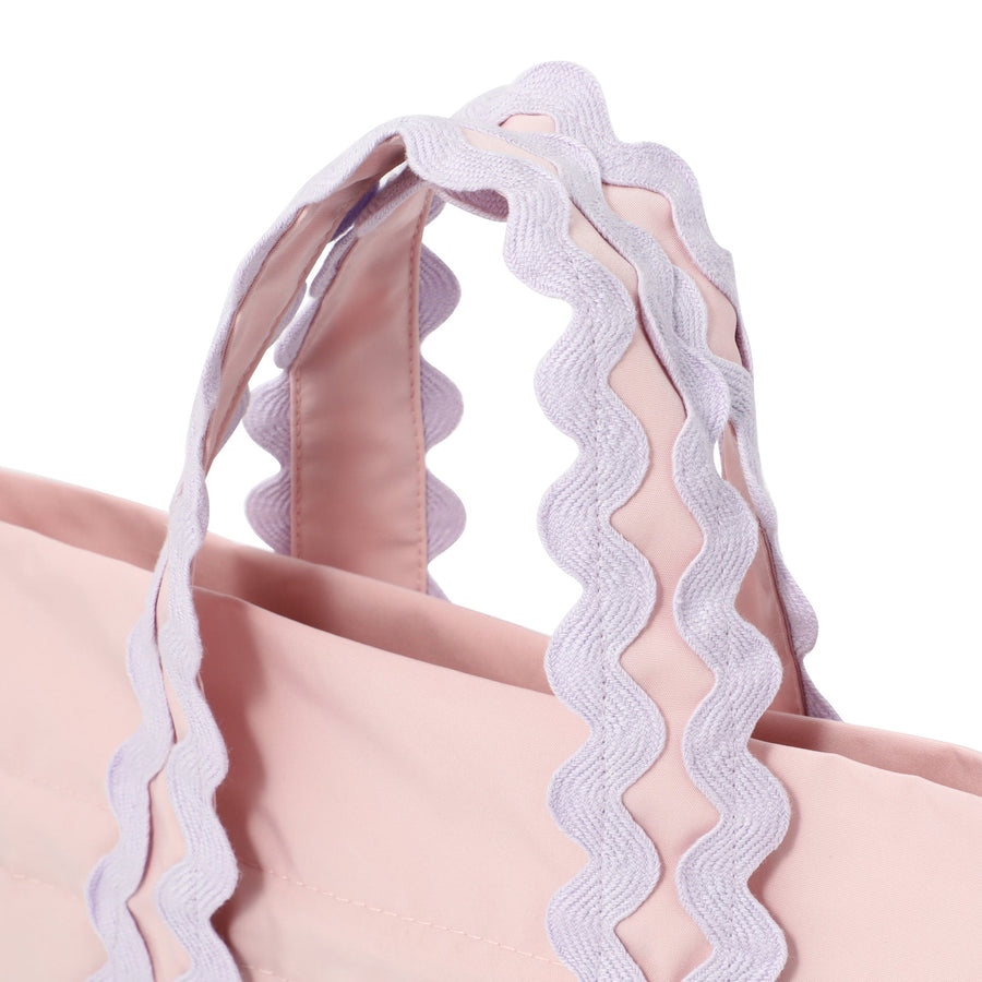 ウェーブ 2WAY ランチバッグ ピンク