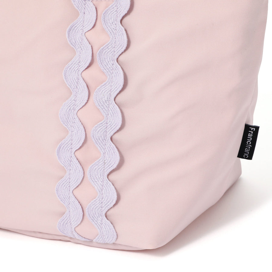 ウェーブ 2WAY ランチバッグ ピンク