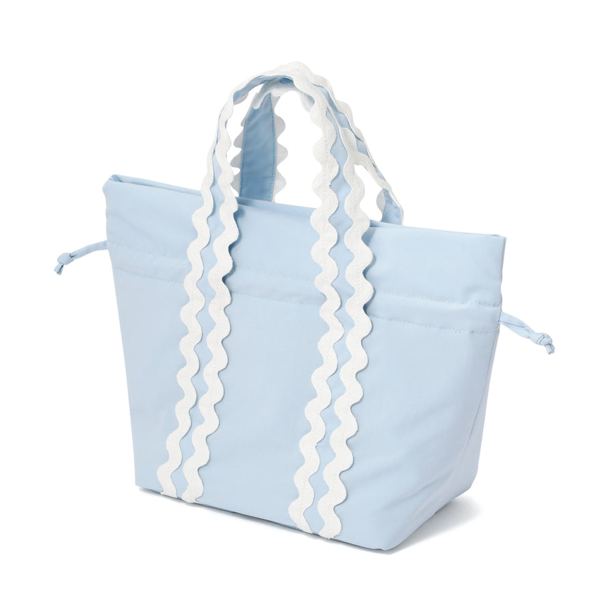 ウェーブ 2WAY ランチバッグ ブルー