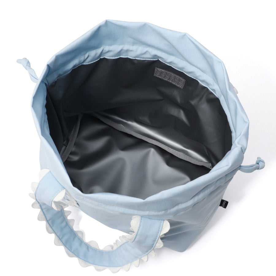 ウェーブ 2WAY ランチバッグ ブルー