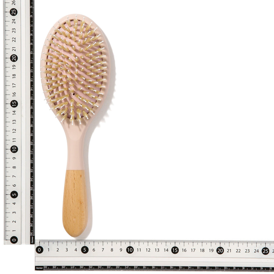 Dual Oval Hair Brush Natural