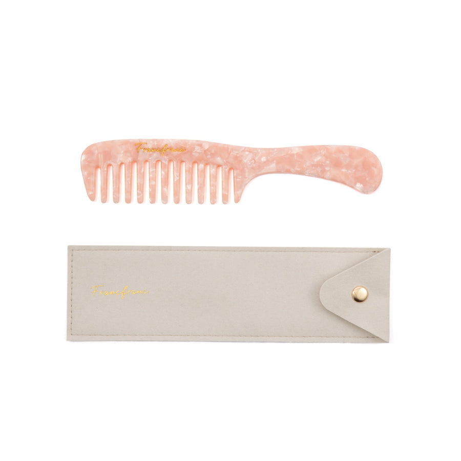 Comb with pouch, Medium, Pink