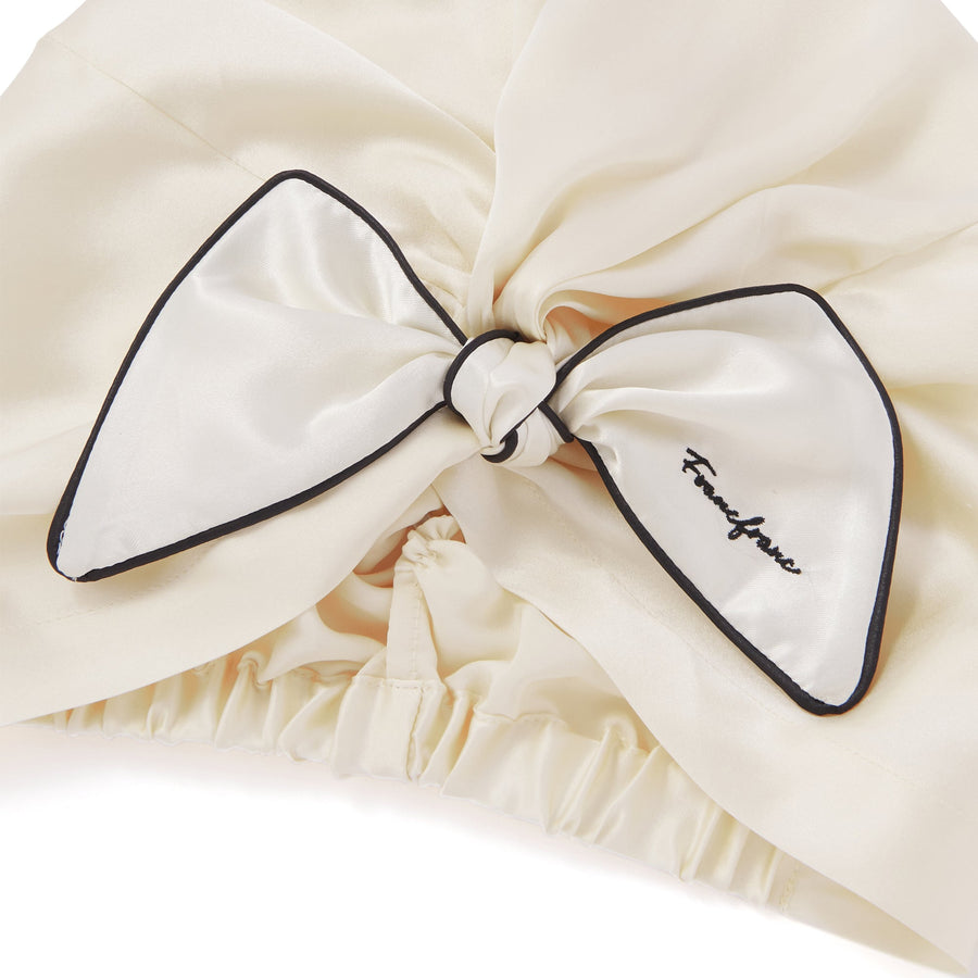 Silk Nightcap Short Ivory