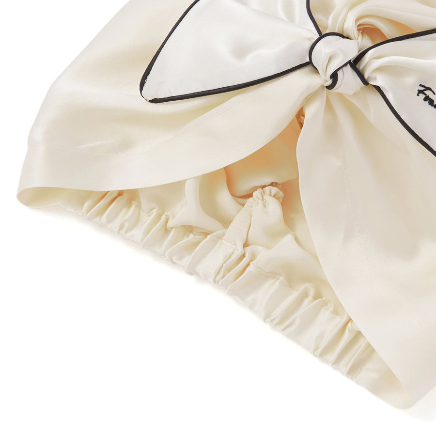 Silk Nightcap Short Ivory