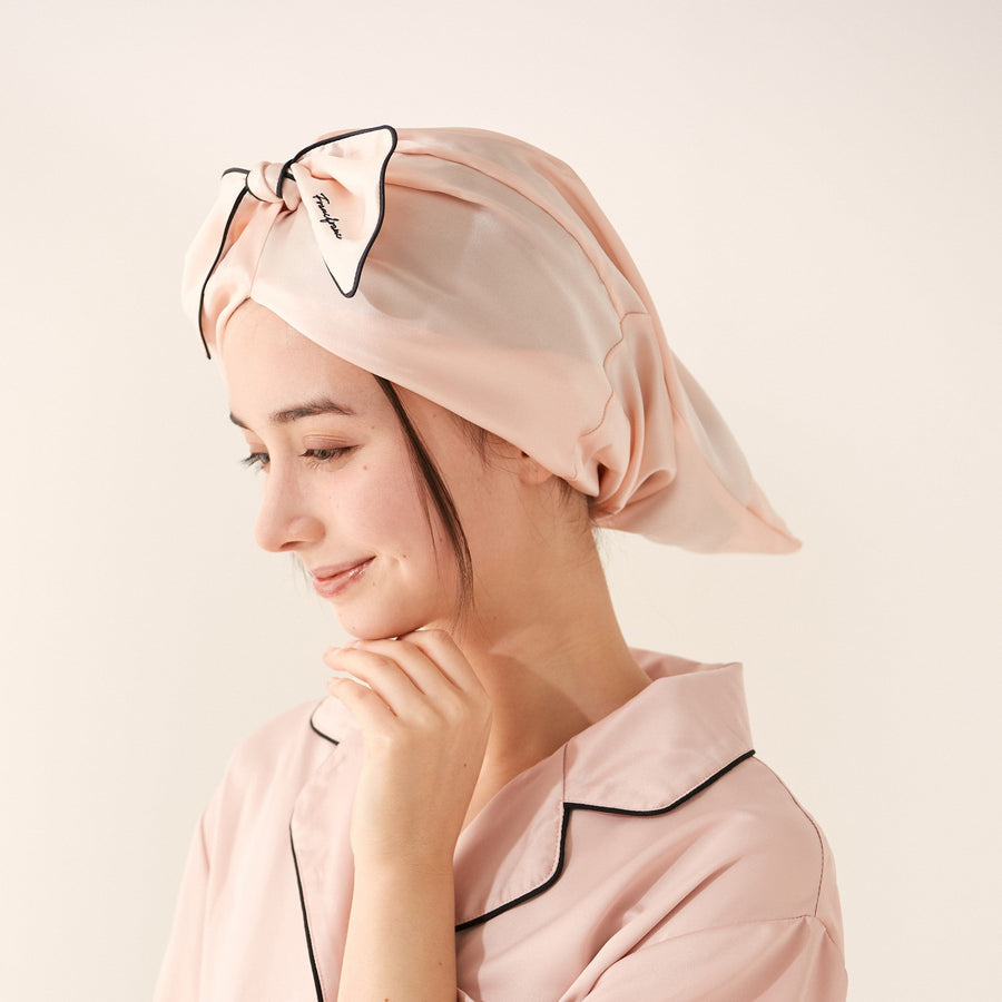 Silk Nightcap Long Pink