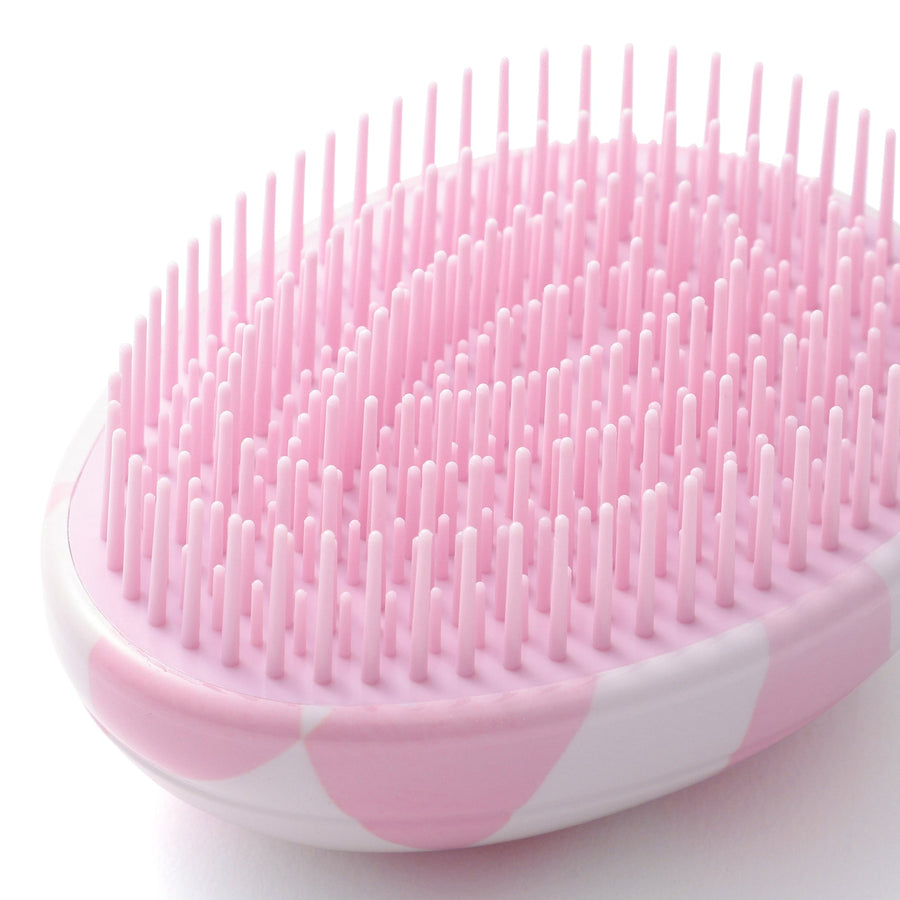 ファンファン アンタングルヘアブラシ チェッカー ピンク