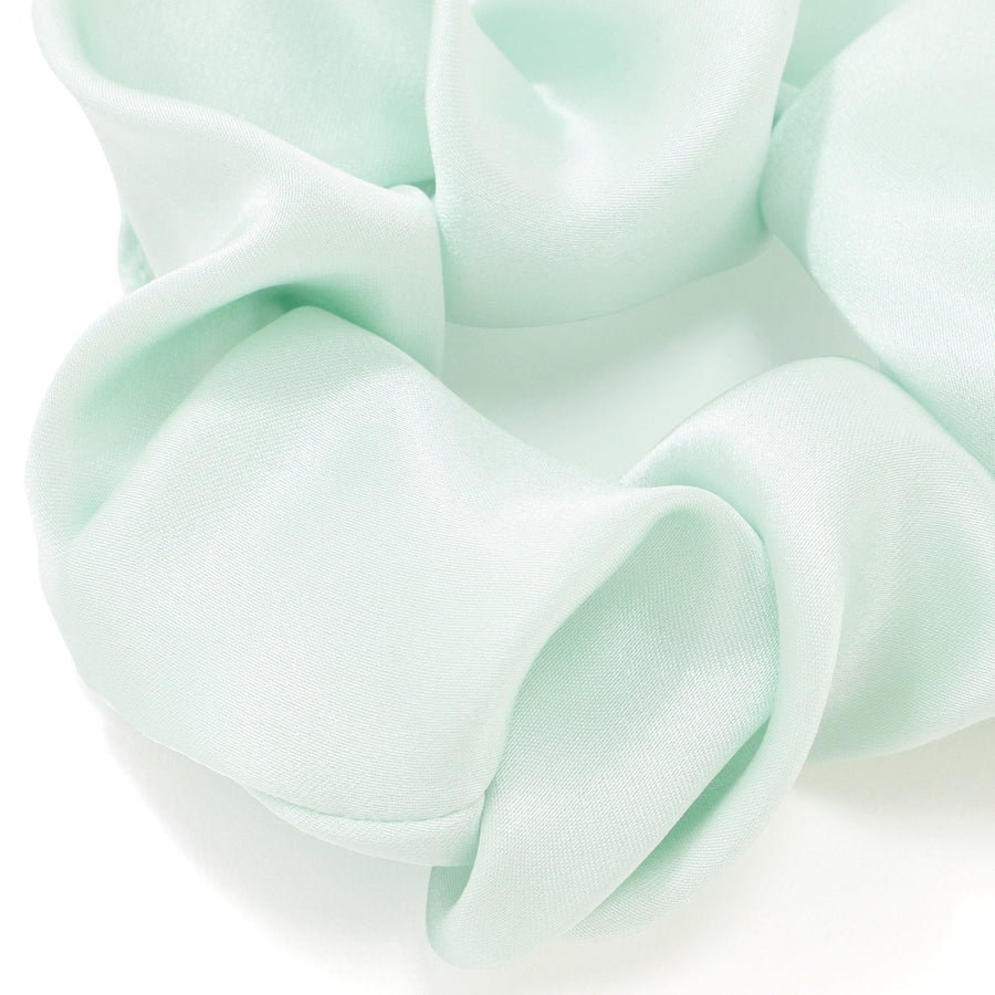 シルク ヘアゴム 3個セット パープル