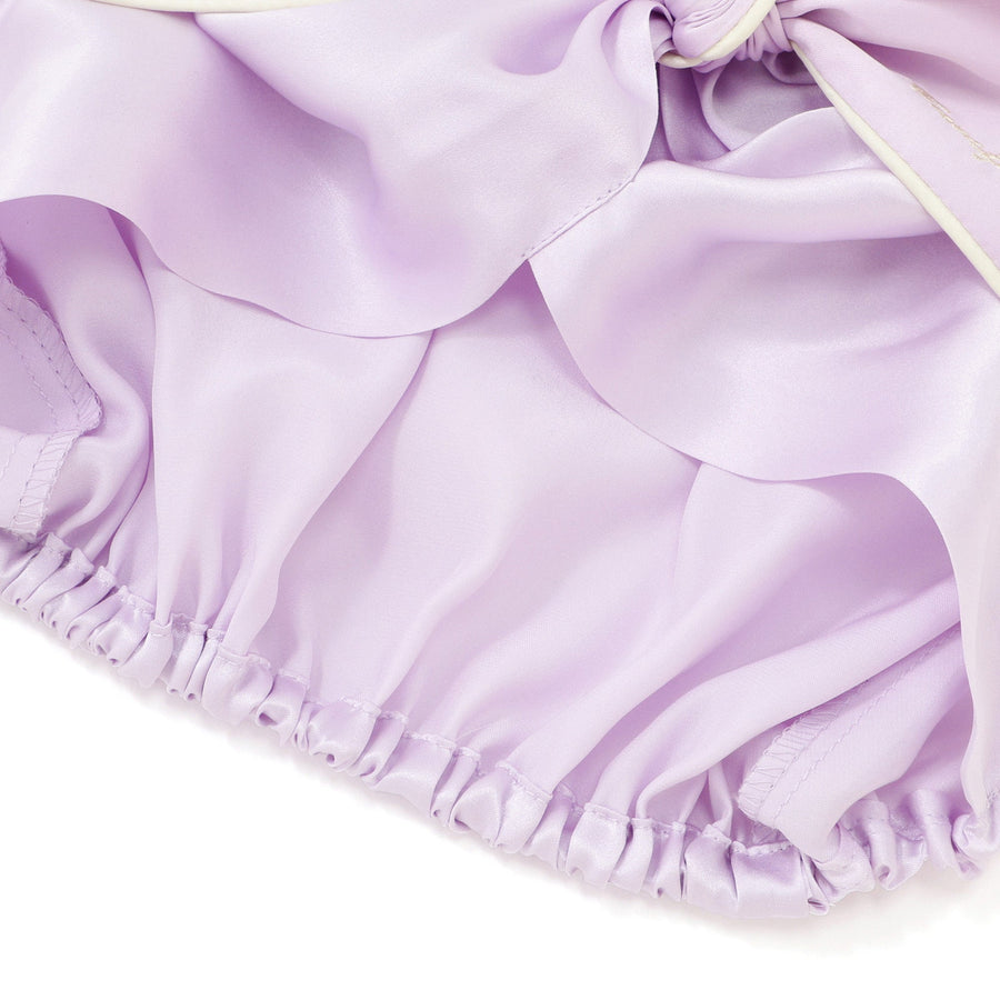 シルク ナイトキャップ ロング パープル