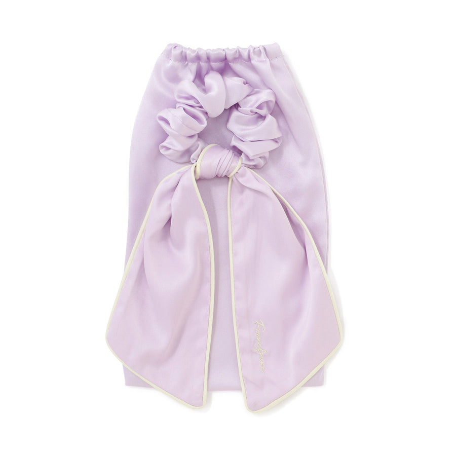 シルク ナイトキャップ ポニーテール パープル