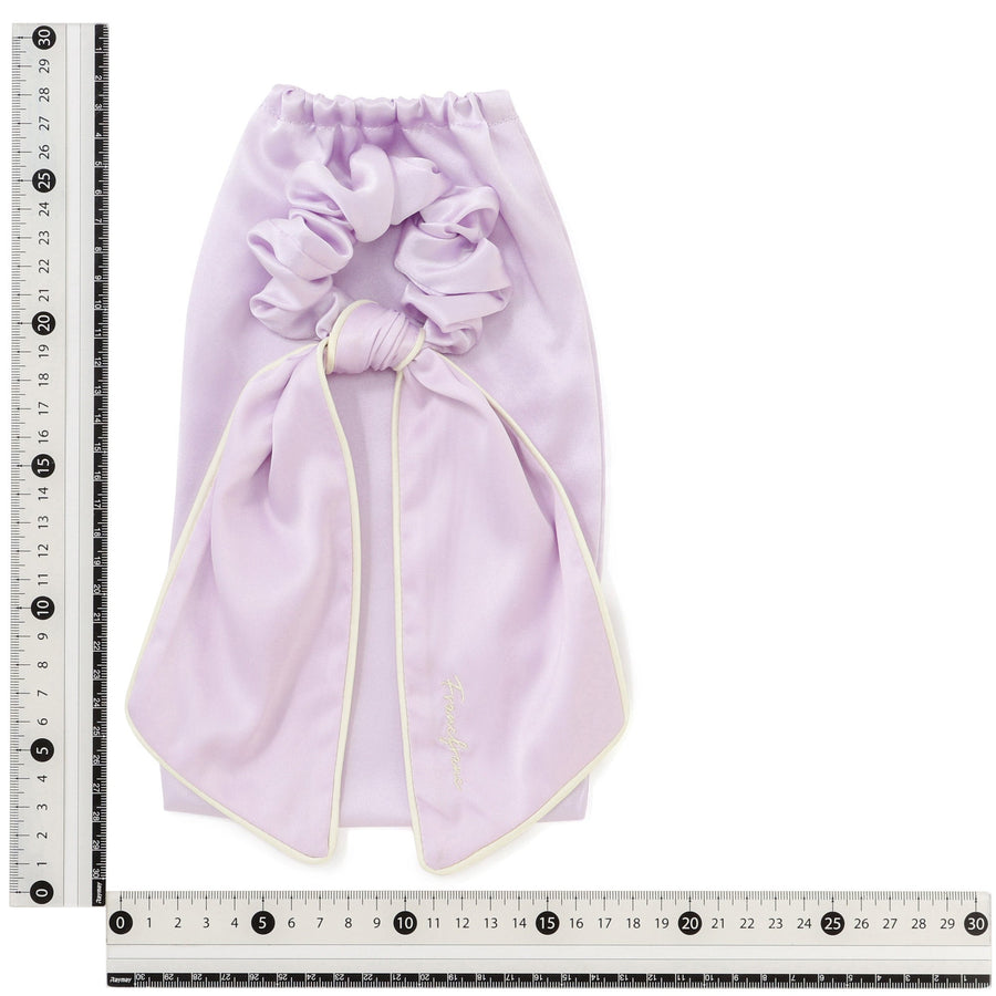 シルク ナイトキャップ ポニーテール パープル