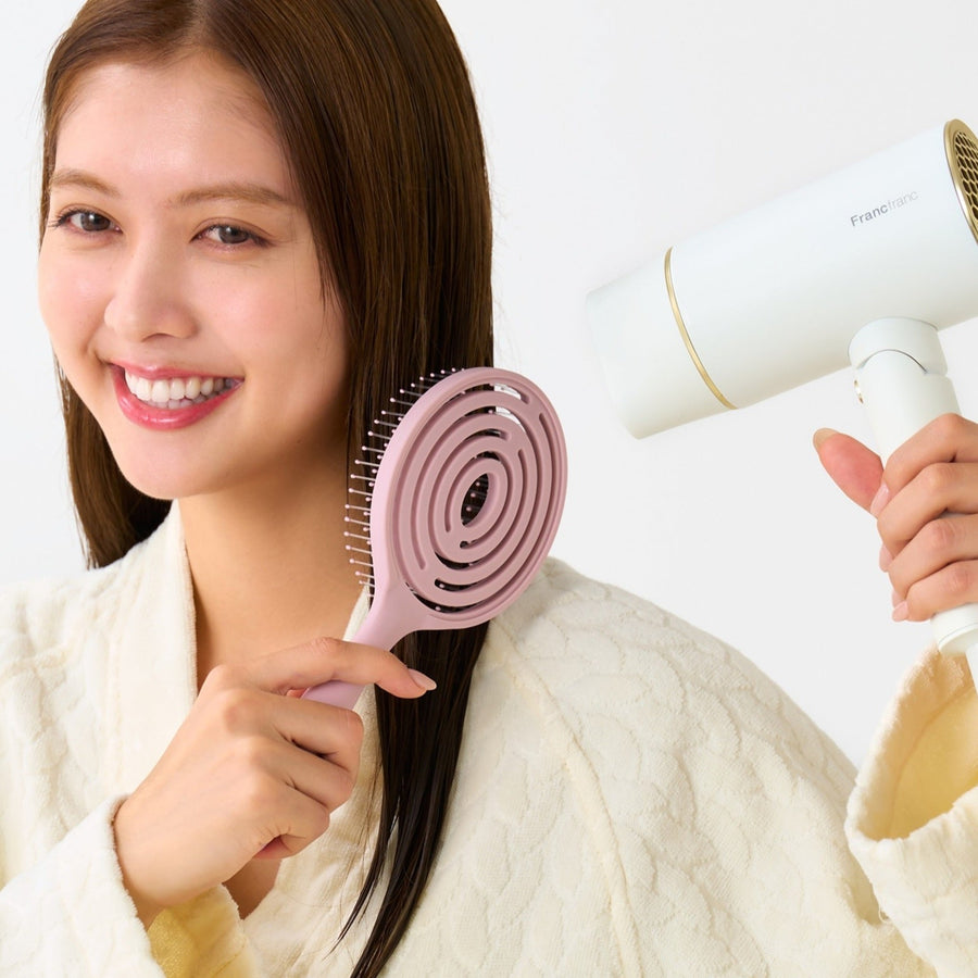 ヘアドライブラシ ピンク