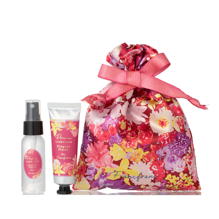 Prima Hand Cream Gift Set S Flower Purple (Elegant Floral)