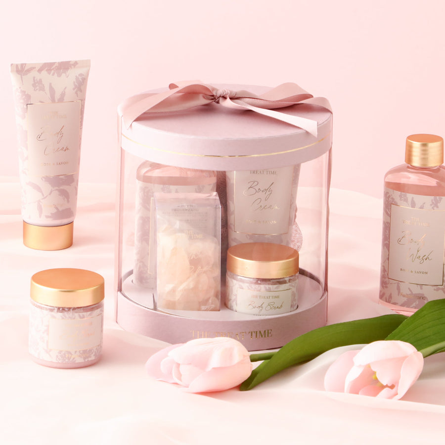 The Treat Time Body Care Gift Set M (Rose &amp; Soap Scent)