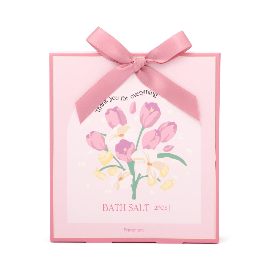 バスソルト2包入り フラワー ピンク