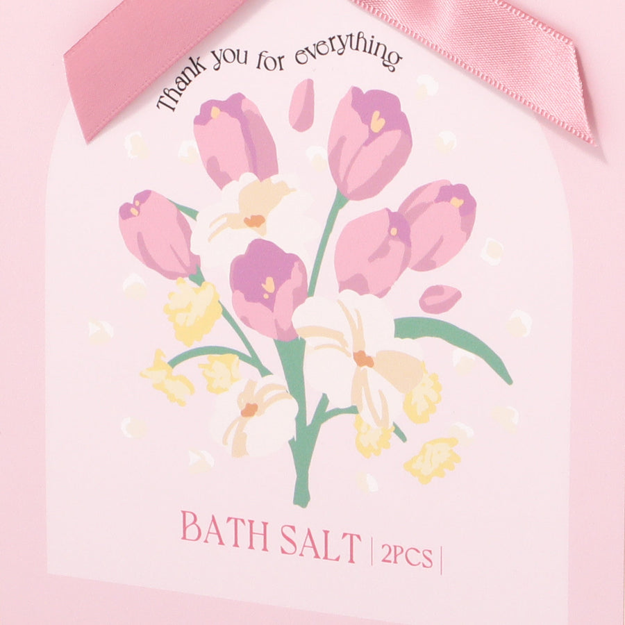 バスソルト2包入り フラワー ピンク