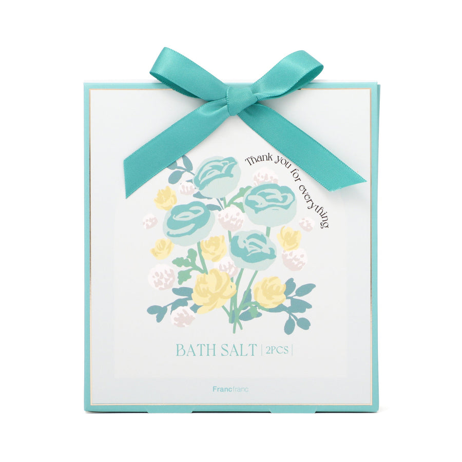 バスソルト2包入り フラワー グリーン