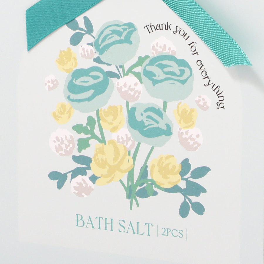 バスソルト2包入り フラワー グリーン