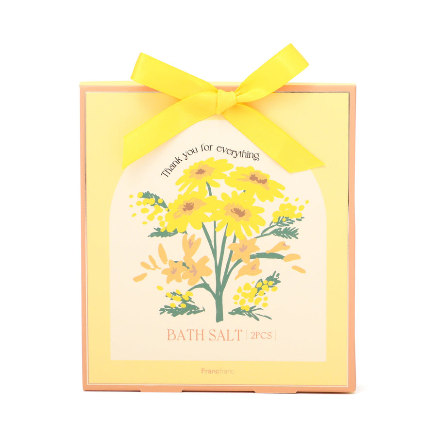 バスソルト2包入り フラワー イエロー