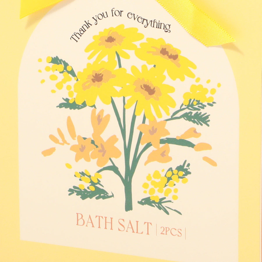 バスソルト2包入り フラワー イエロー