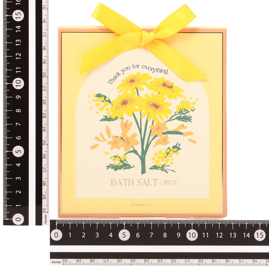 バスソルト2包入り フラワー イエロー