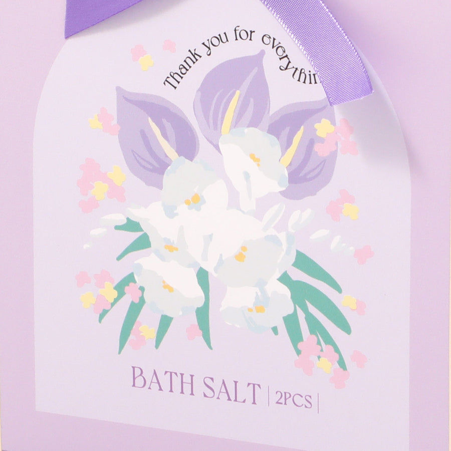 バスソルト2包入り フラワー パープル