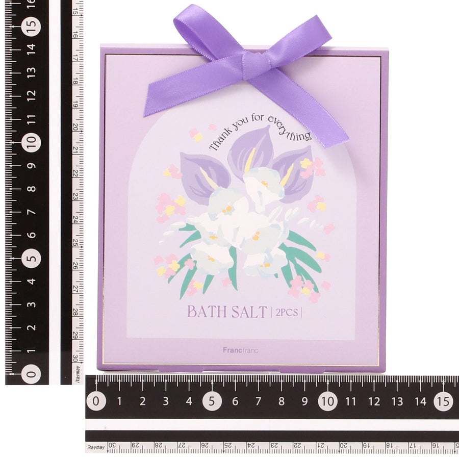 バスソルト2包入り フラワー パープル