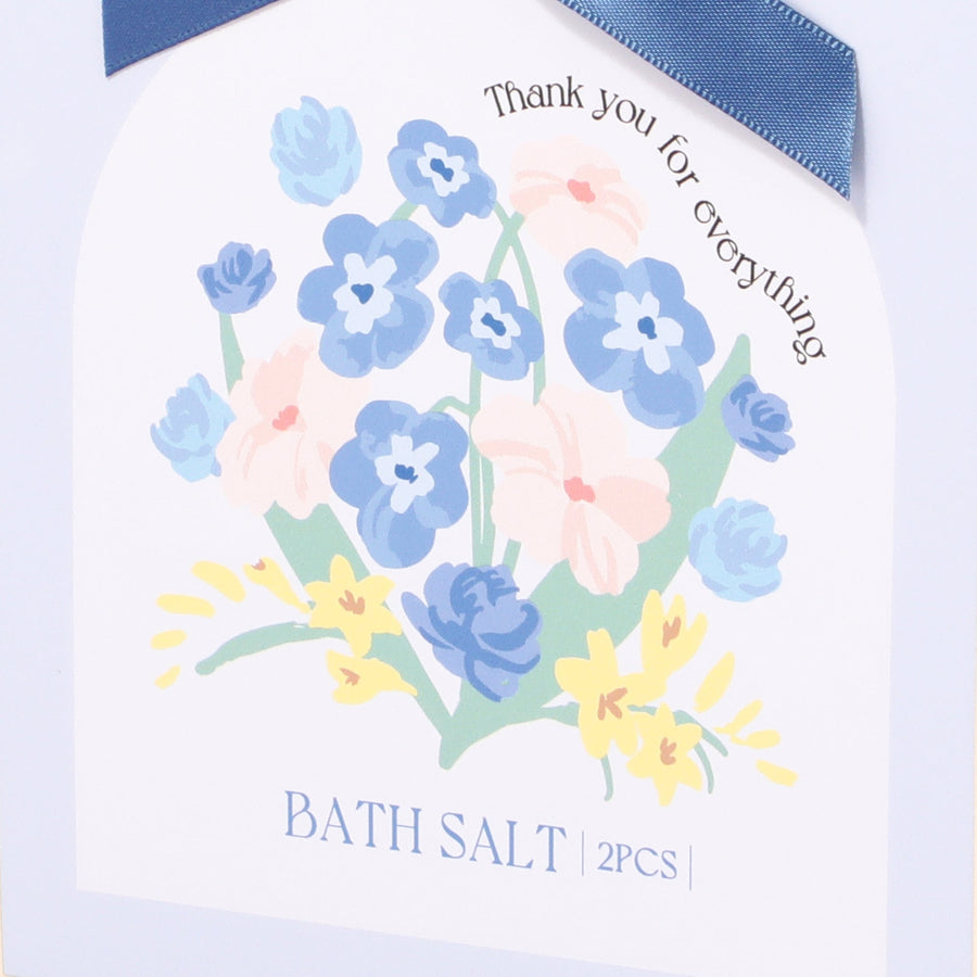 バスソルト2包入り フラワー ブルー