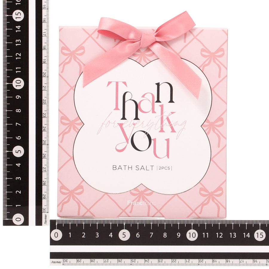バスソルト2包入り メッセージ ピンク