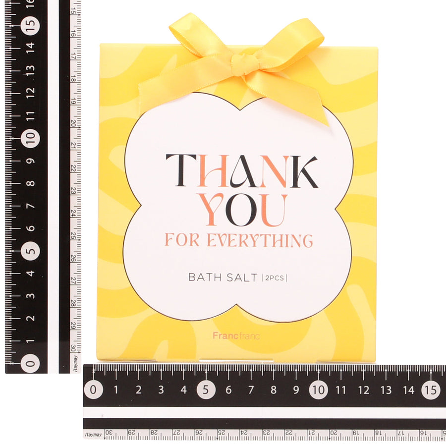 バスソルト2包入り メッセージ イエロー