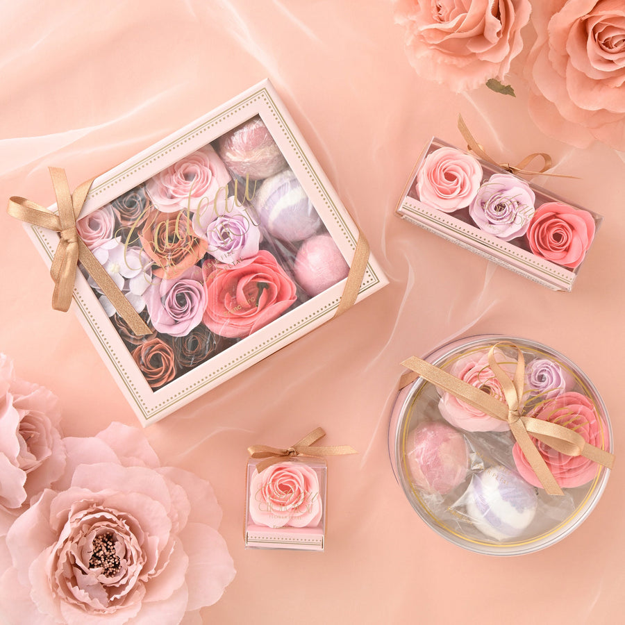 カドーシュシュ フィズ＆ペタル ラウンド ピンク