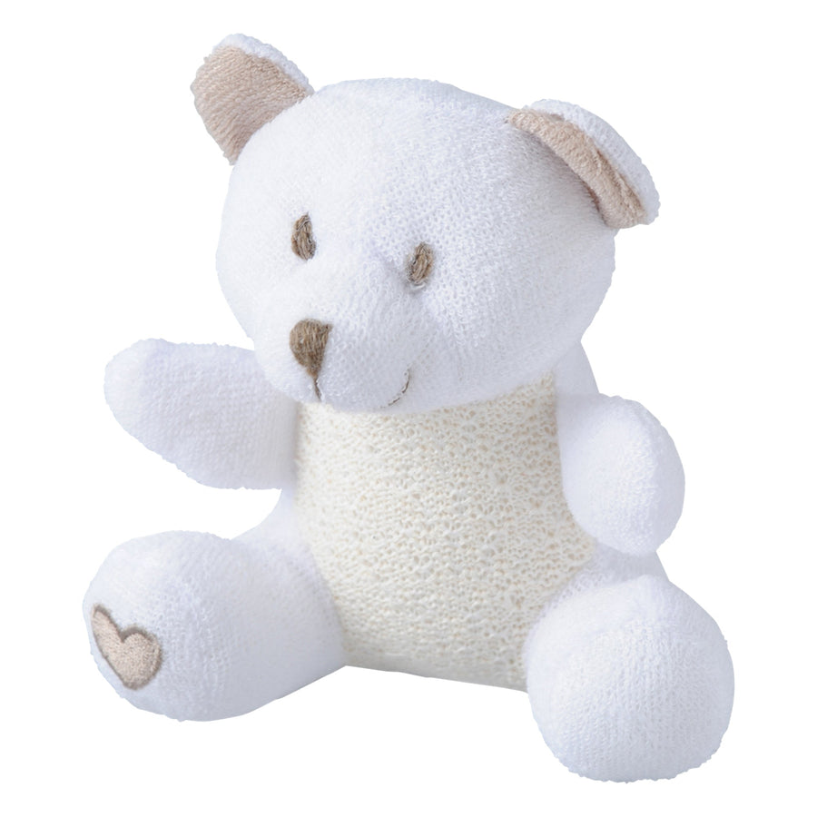 Carla Bath Scrubber Bear White