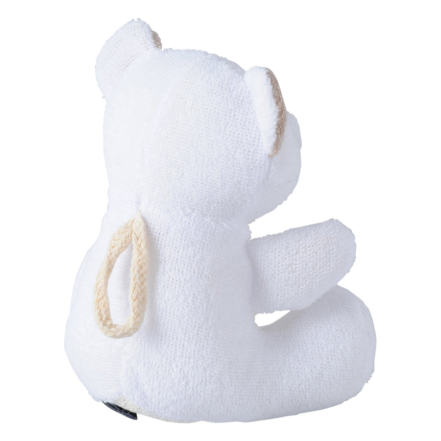 Carla Bath Scrubber Bear White