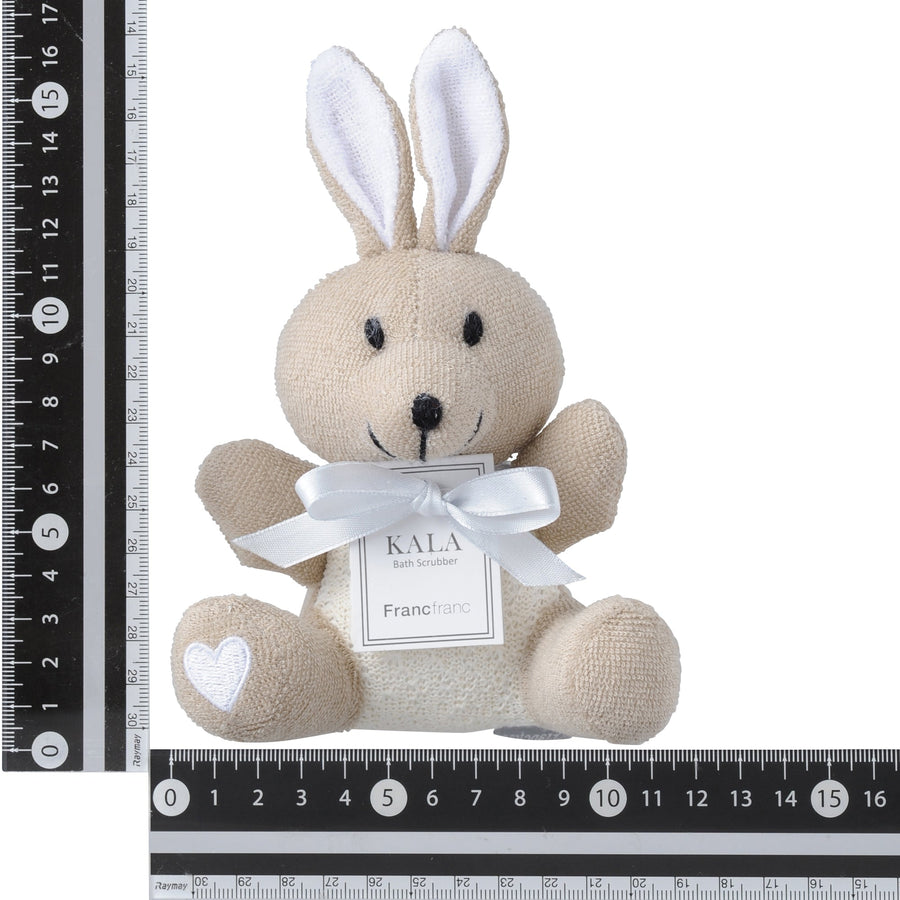 Carla Bath Scrubber Rabbit White