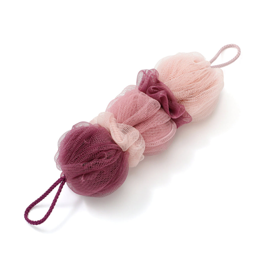 クリーファ泡立てパフ 背中用 ダークピンク