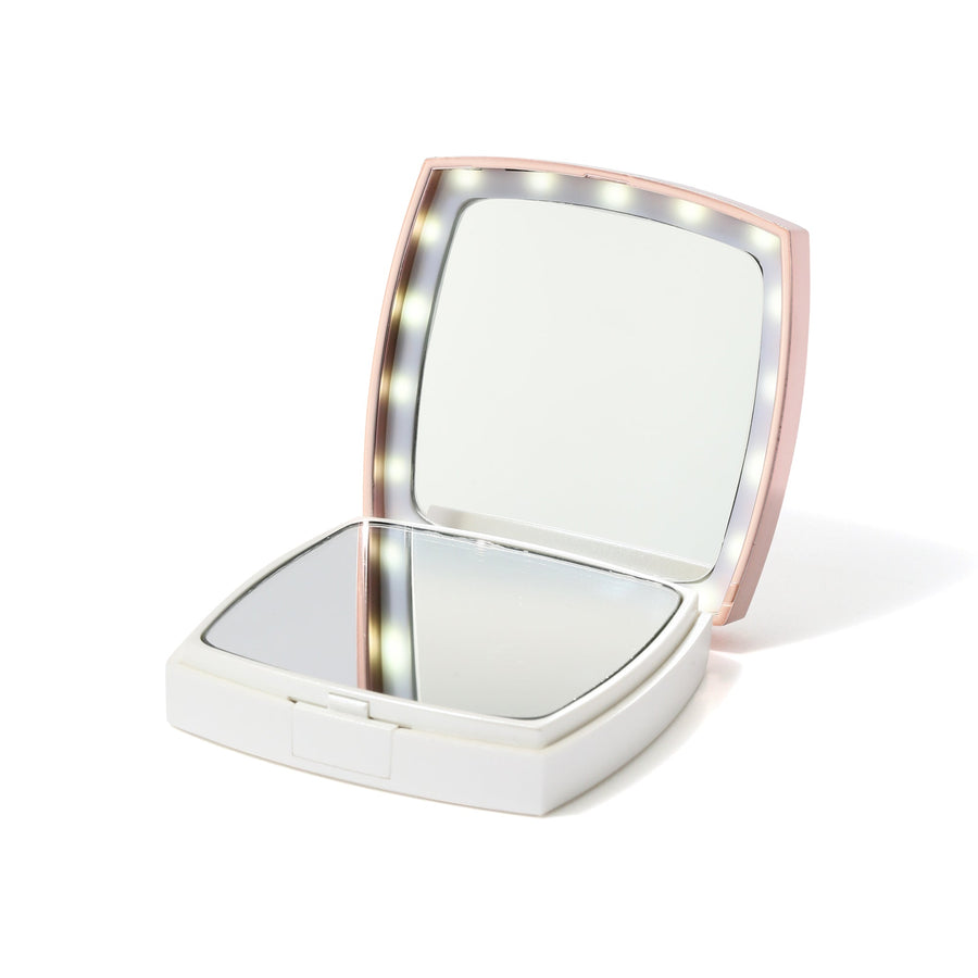 Blanche LED Compact Mirror, White