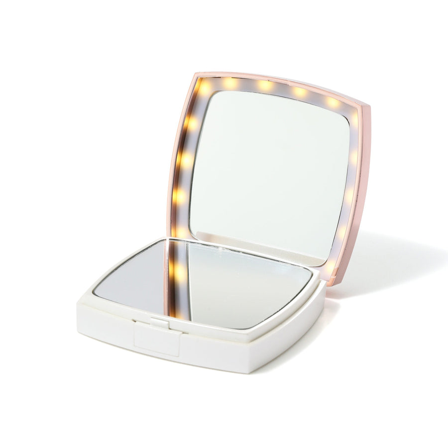 Blanche LED Compact Mirror, White