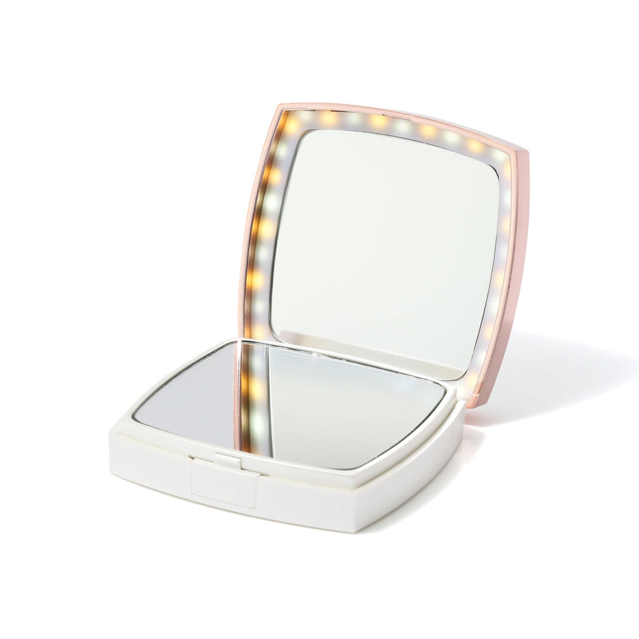 Blanche LED Compact Mirror, White