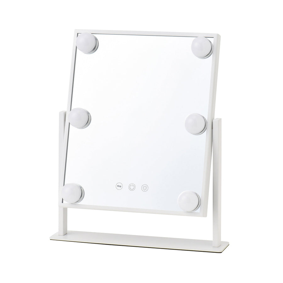 Hollywood Mirror Square S White