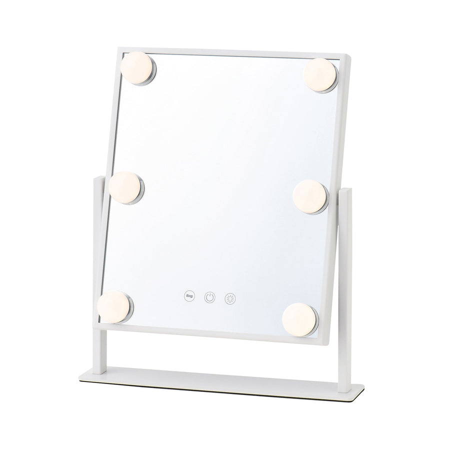 Hollywood Mirror Square S White