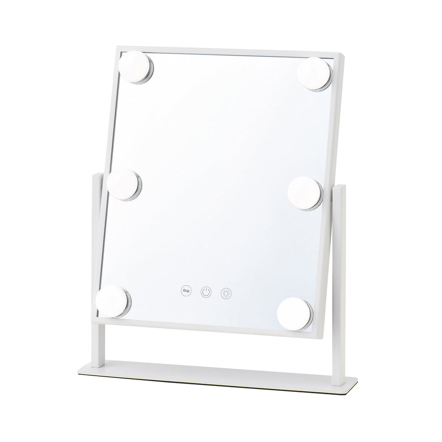 Hollywood Mirror Square S White