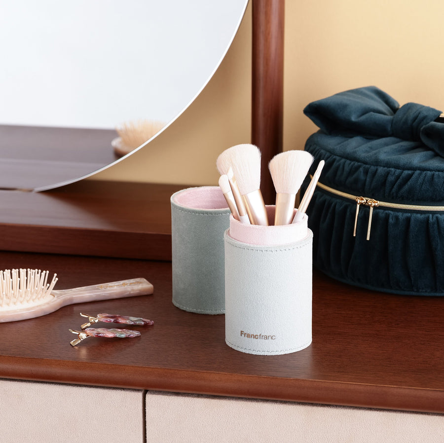 バイカラー メイクアップブラシセット ライトグリーン