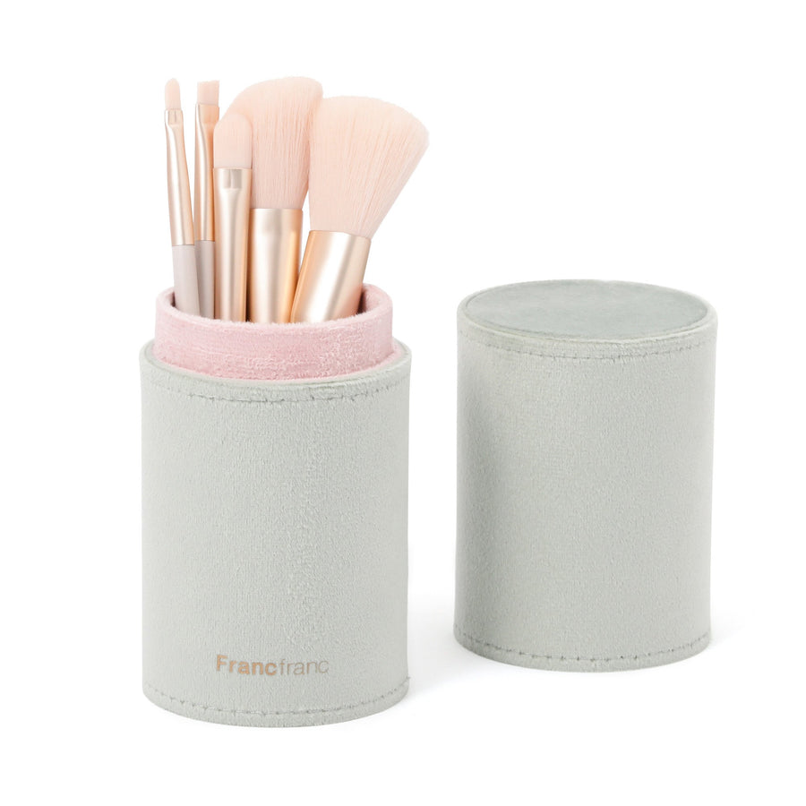 バイカラー メイクアップブラシセット ライトグリーン