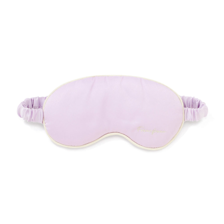 シルク アイマスク パープル