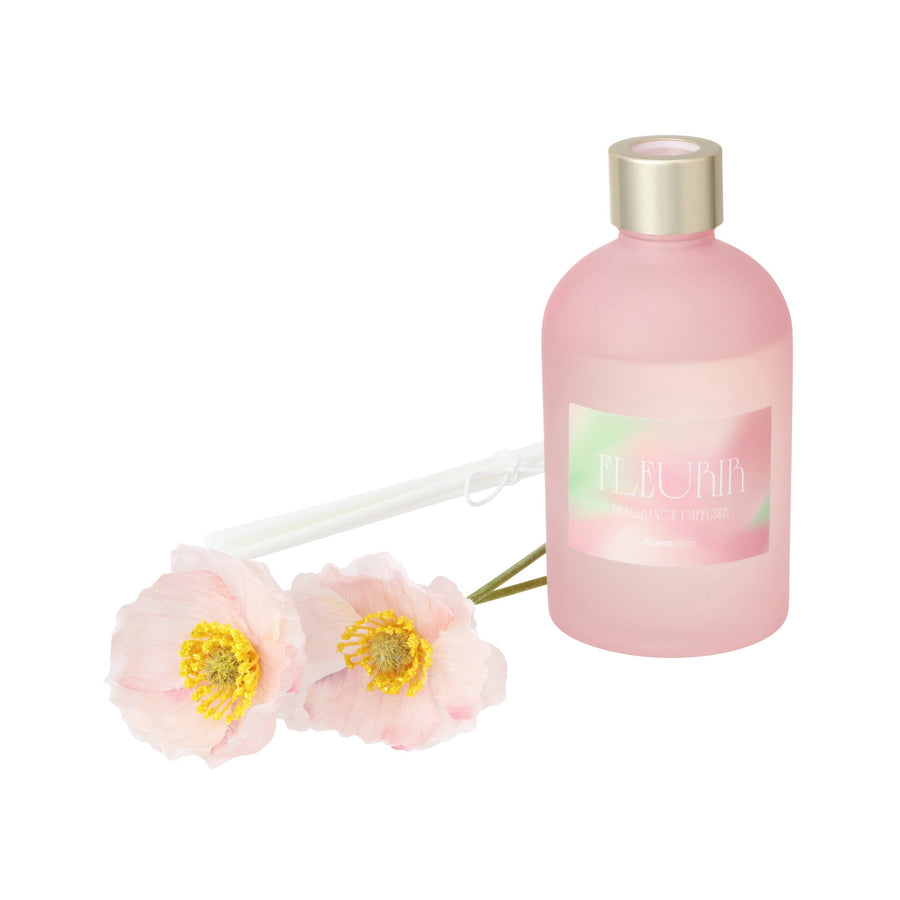フルリール フレグランスディフューザ― ピンク（深みのあるアンバーとフローラルの香り）
