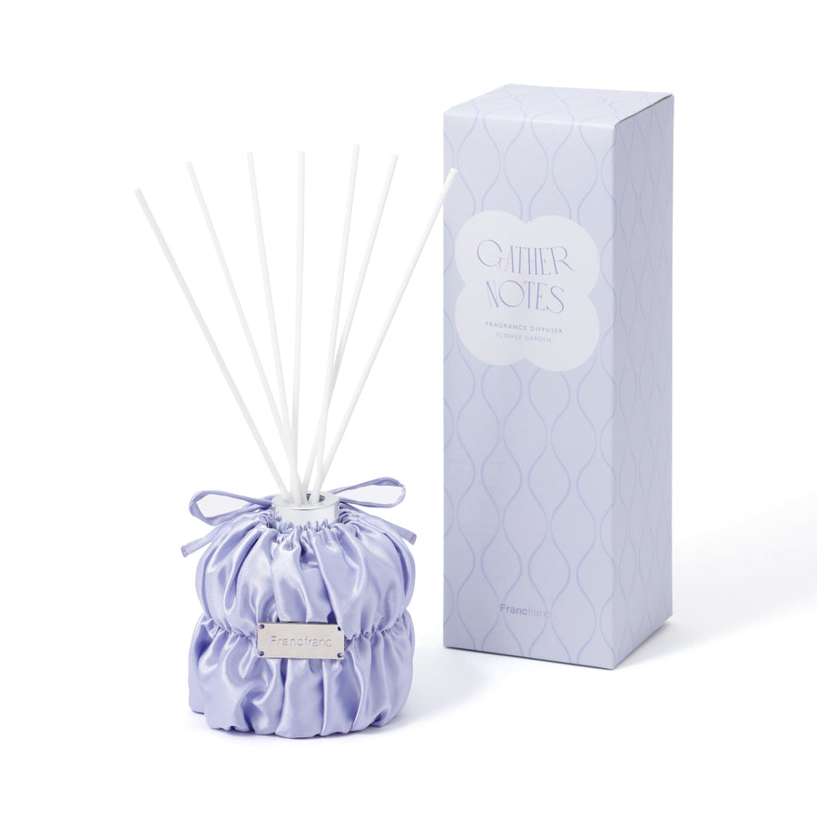 ギャザーノーツ フレグランスディフューザ― パープル（FLOWER GARDEN）