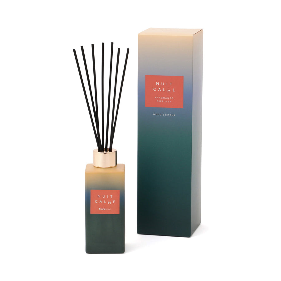 ニュイカーム フレグランスディフューザ― グリーン（ウッド＆シトラスの香り）