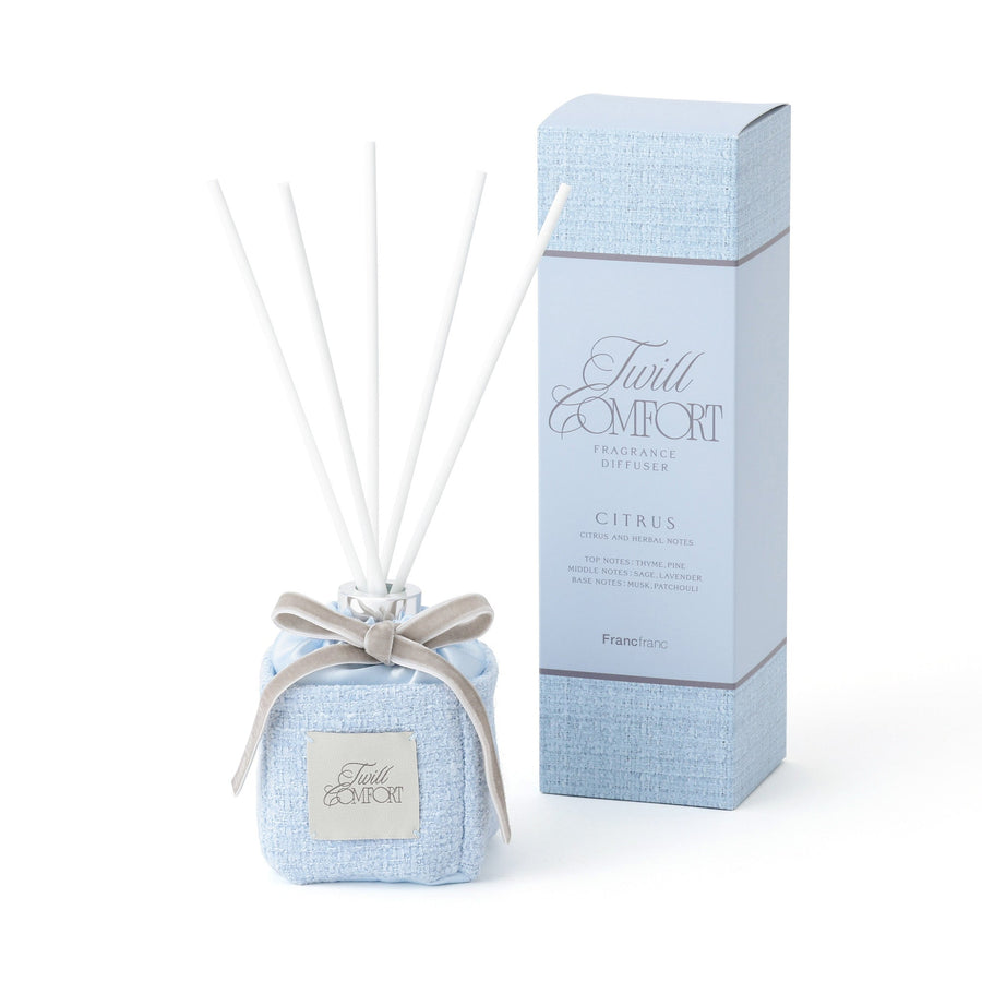 ツイルコンフォート フレグランス ディフューザー ブルー（爽やかなシトラスとハーバルの香り）