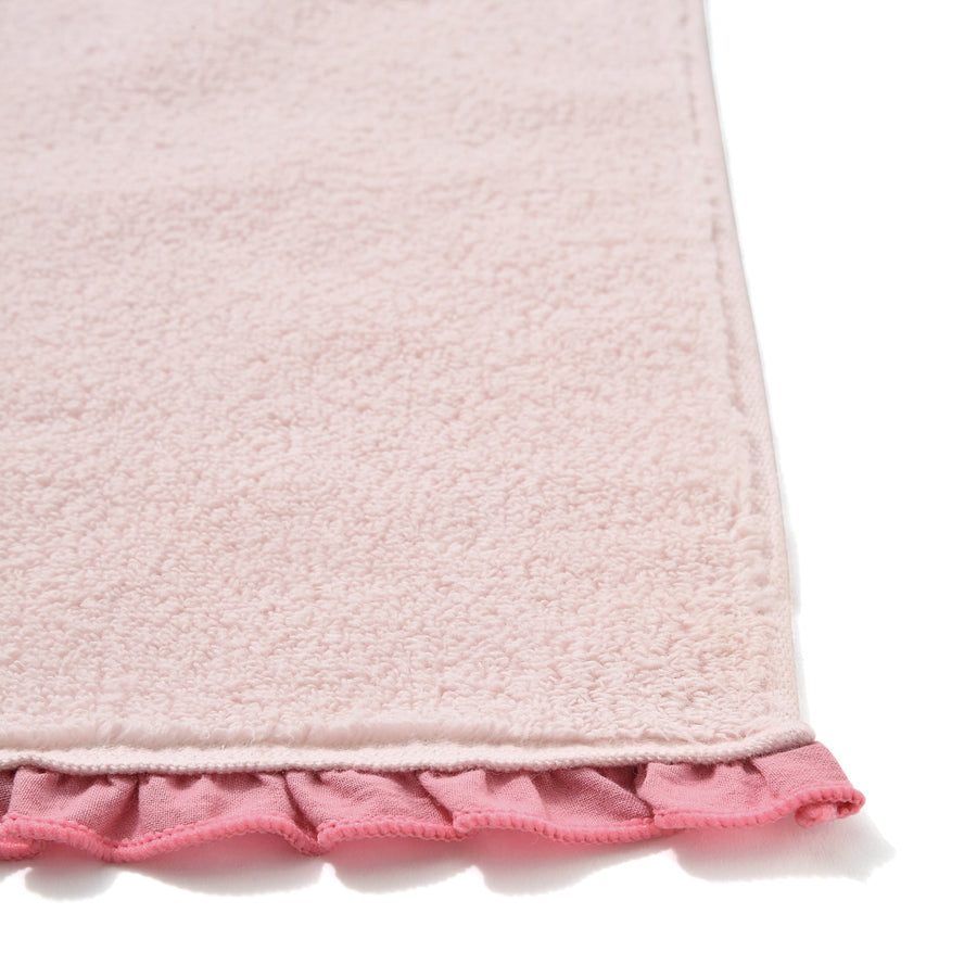 Fluffy towel set Face towel Pink